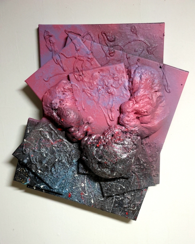 pink and silver dreamscape by artist Jason Steinberg